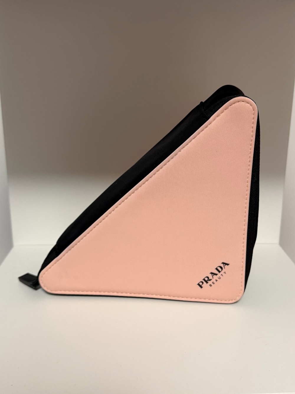 Prada Black Triangular Cosmetic Case